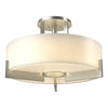 Hubbardton Forge Vintage Platinum Opal Glass (Gg) Axis Semi-Flush