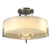 Hubbardton Forge Sterling Opal Glass (Gg) Axis Semi-Flush