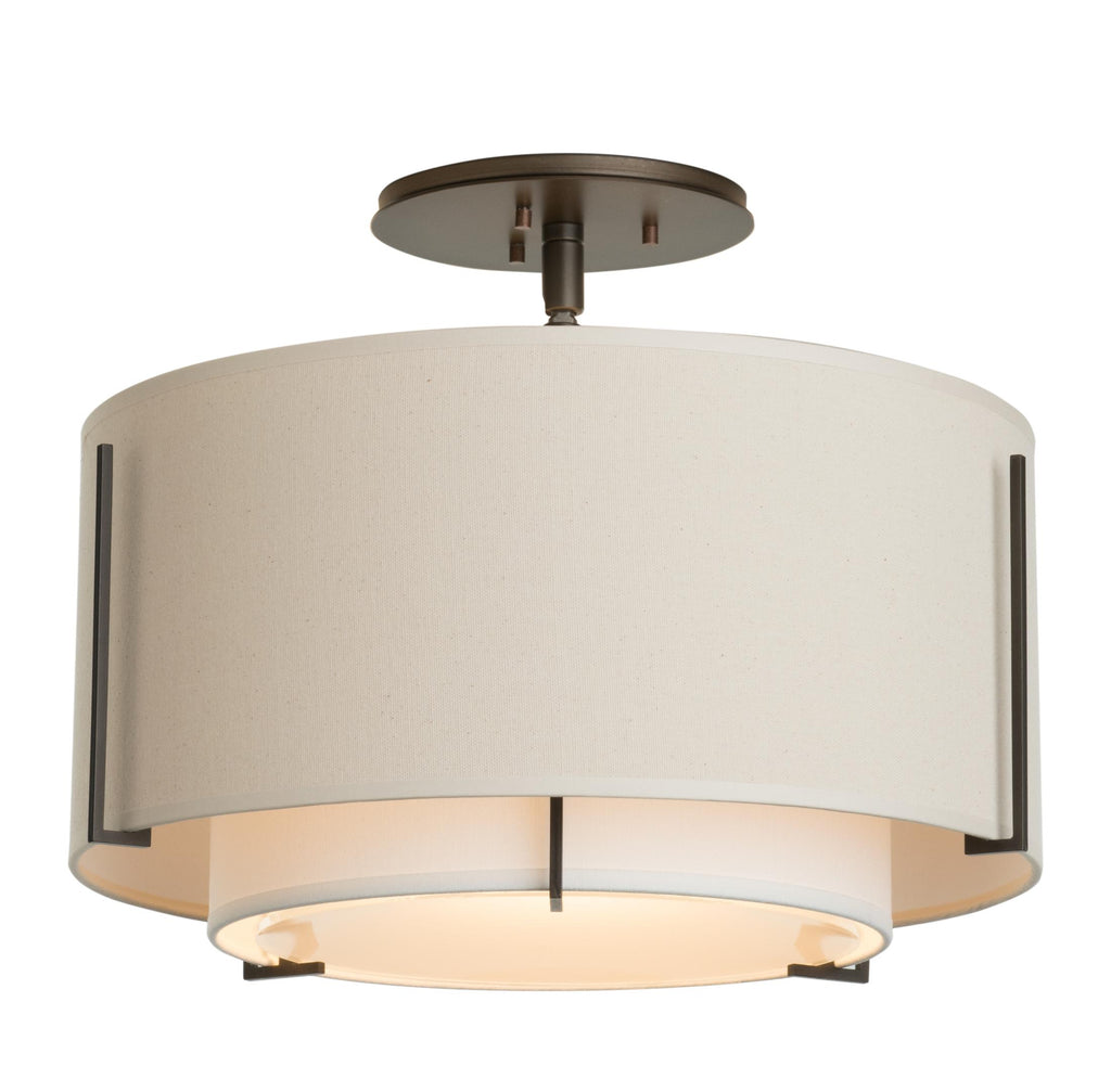 Hubbardton Forge Exos Small Double Shade Semi-Flush