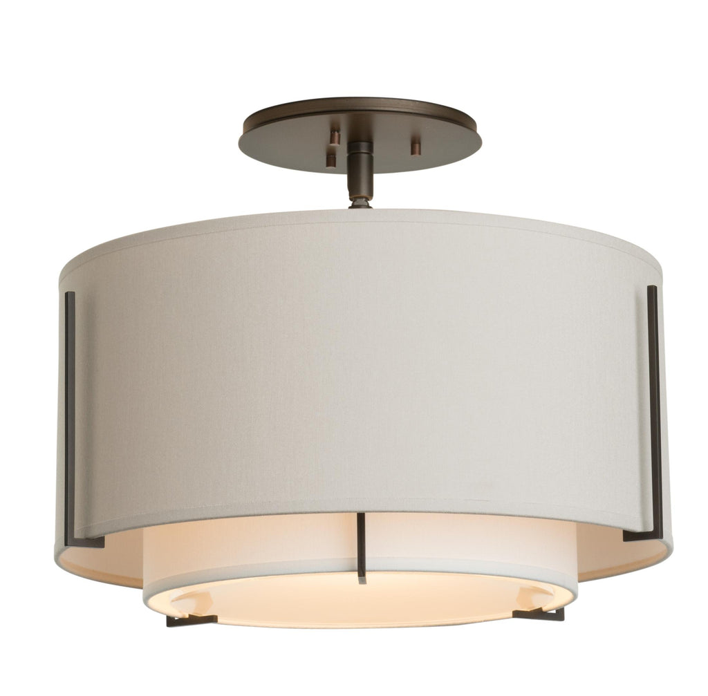 Hubbardton Forge Exos Small Double Shade Semi-Flush