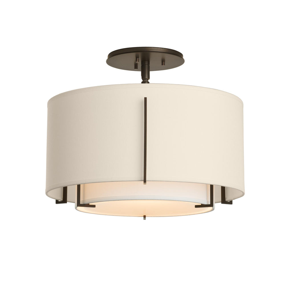 Hubbardton Forge Exos Small Double Shade Semi-Flush