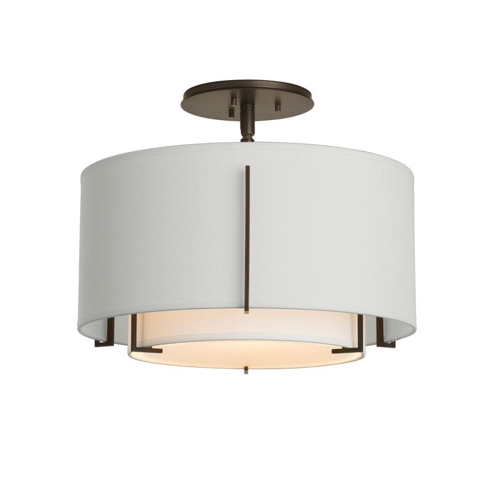 Hubbardton Forge Exos Small Double Shade Semi-Flush