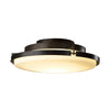 Hubbardton Forge Dark Smoke Opal Glass (Gg) Metra Led Flush Mount