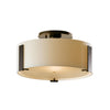 Hubbardton Forge Dark Smoke Opal Glass (Gg) Impressions Semi-Flush