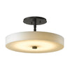 Hubbardton Forge Dark Smoke Spun Frost (Sh) Disq Led Semi-Flush