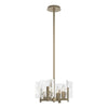 Hubbardton Forge Soft Gold White Swirl Glass (Yr) Arc 4-Light Semi-Flush/Pendant