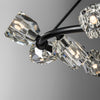 Hubbardton Forge Black Crystal Gatsby 9-Light Ring Pendant