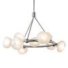 Hubbardton Forge Sterling Frosted Glass (Fd) Ume 9-Light Ring Pendant