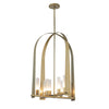 Hubbardton Forge Modern Brass Frosted Glass (Fd) Triomphe 8-Light Pendant