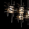 Hubbardton Forge Dark Smoke Seeded Clear Glass (Ii) Tura 7-Light Seeded Glass Pendant