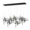 Hubbardton Forge Black Cast Glass (Yc) Tura 7-Light Frosted Glass Pendant