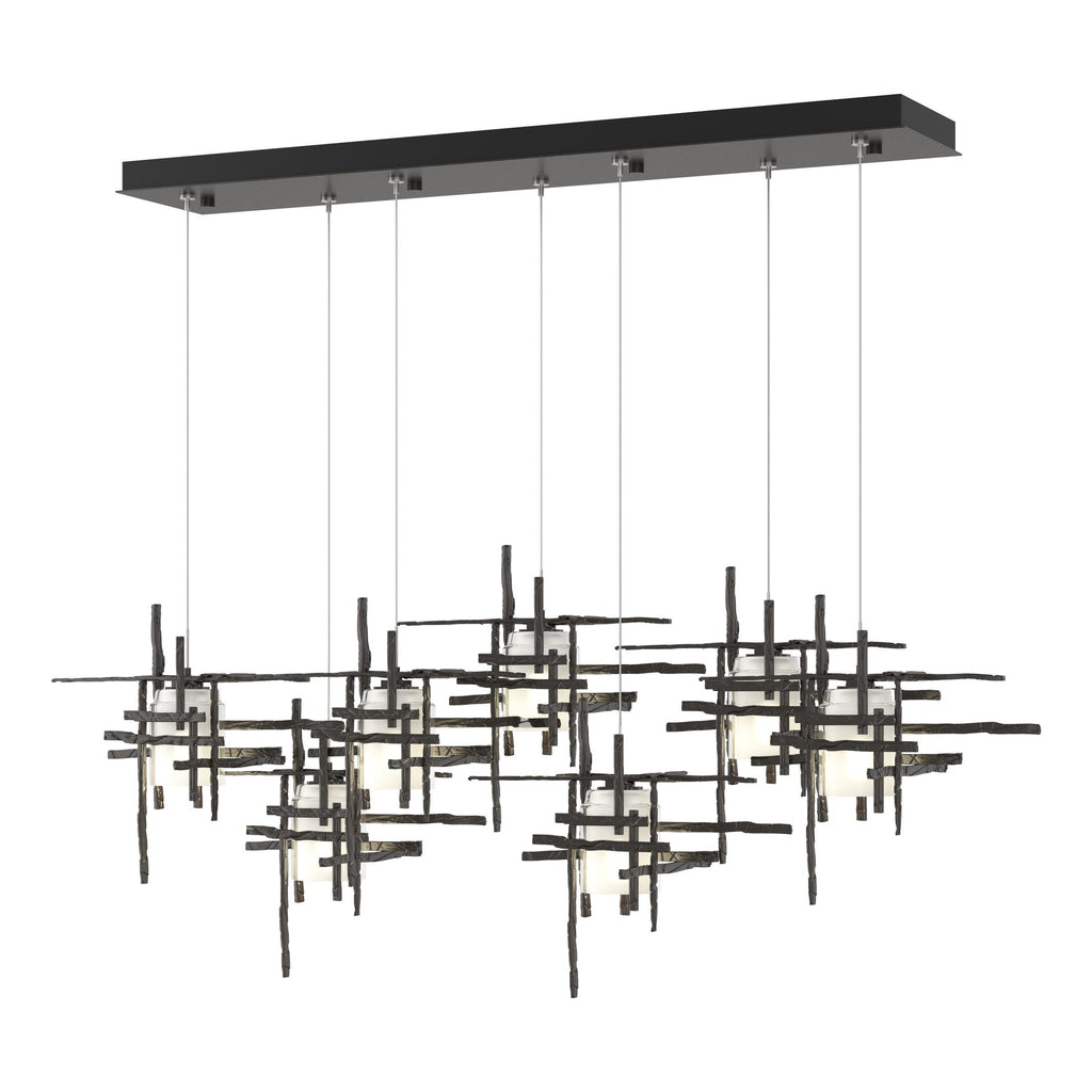 Hubbardton Forge Tura 7-Light Frosted Glass Pendant