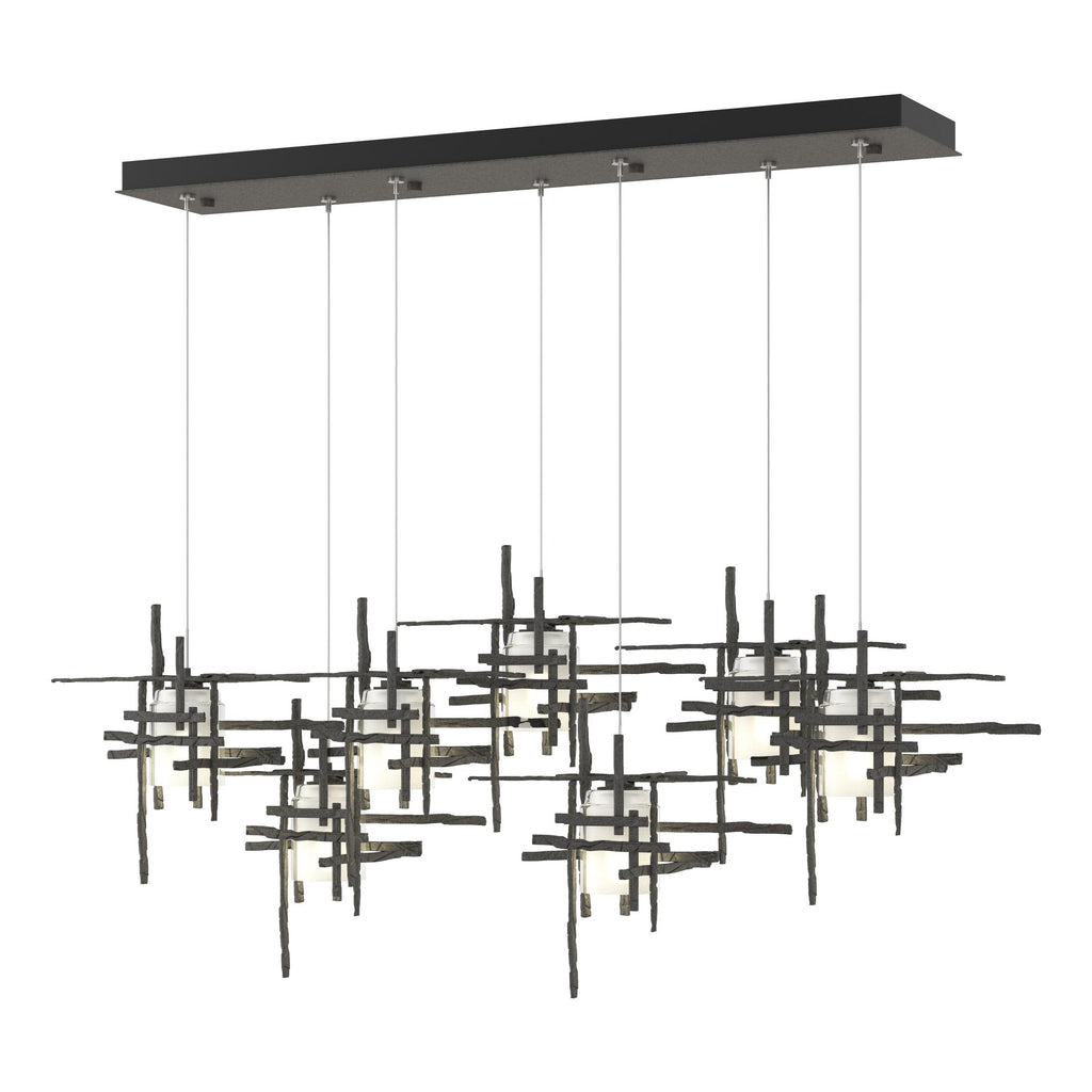 Hubbardton Forge Tura 7-Light Frosted Glass Pendant