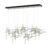 Hubbardton Forge Sterling Cast Glass (Yc) Tura 7-Light Frosted Glass Pendant