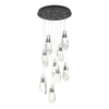 Hubbardton Forge Black Crystal Luma 9-Light Large Crystal Pendant