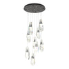 Hubbardton Forge Oil Rubbed Bronze Crystal Luma 9-Light Large Crystal Pendant