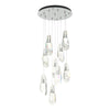 Hubbardton Forge Vintage Platinum Crystal Luma 9-Light Large Crystal Pendant