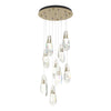 Hubbardton Forge Soft Gold Crystal Luma 9-Light Large Crystal Pendant