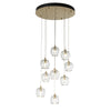 Hubbardton Forge Modern Brass Clear Glass (Zm) Ume 9-Light Pendant