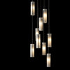 Hubbardton Forge Black Opal Glass (Gg) Exos Glass 9-Light Pendant