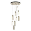 Hubbardton Forge Soft Gold Clear Glass (Zm) Exos Glass 9-Light Pendant