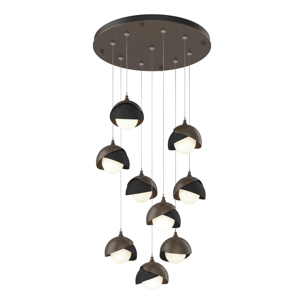 Hubbardton Forge Brooklyn 9-Light Double Shade Pendant