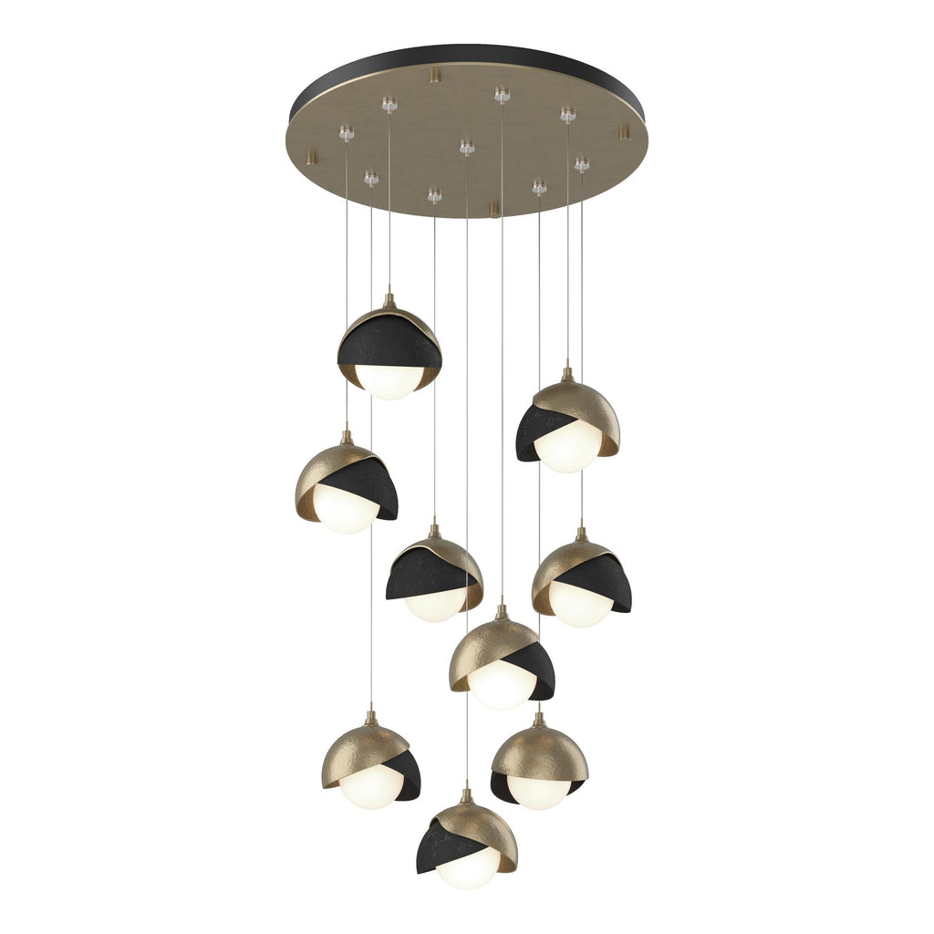 Hubbardton Forge Brooklyn 9-Light Double Shade Pendant