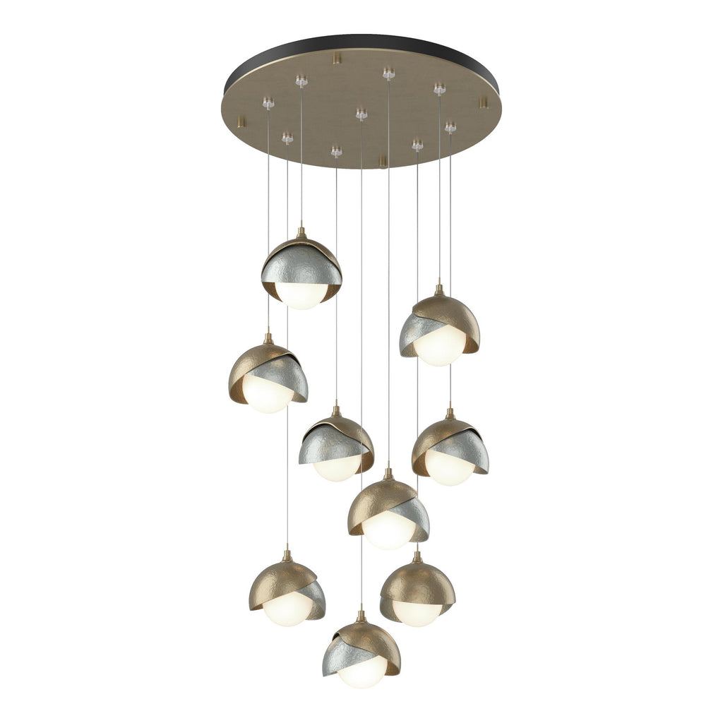 Hubbardton Forge Brooklyn 9-Light Double Shade Pendant