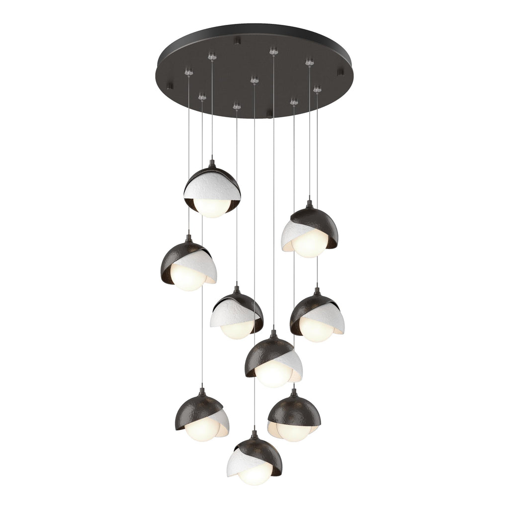 Hubbardton Forge Brooklyn 9-Light Double Shade Pendant