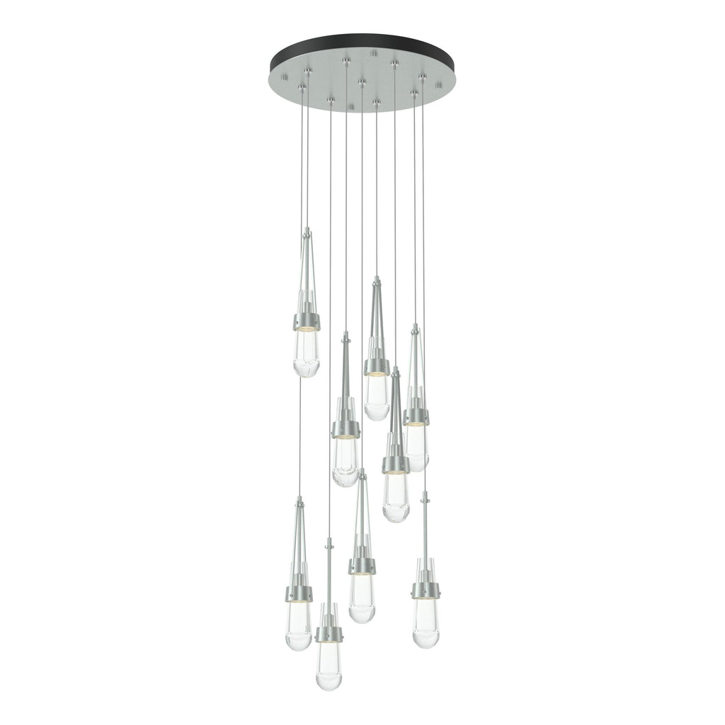 Hubbardton Forge Link 9-Light Clear Glass Pendant