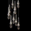 Hubbardton Forge Sterling Clear Glass (Zm) Link 9-Light Clear Glass Pendant