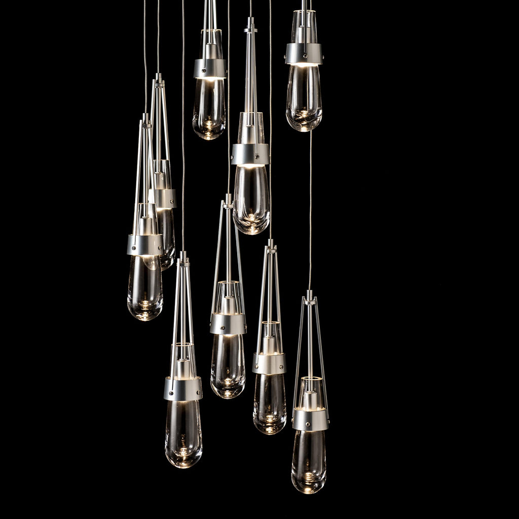 Hubbardton Forge Link 9-Light Clear Glass Pendant