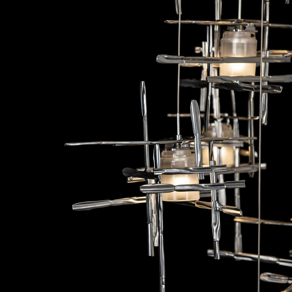 Hubbardton Forge Tura 9-Light Frosted Glass Pendant