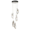 Hubbardton Forge White Crystal Luma 5-Light Pendant