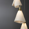 Hubbardton Forge Modern Brass Spun Frost (Sh) Mobius 5-Light Pendant