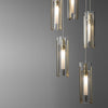 Hubbardton Forge Modern Brass Clear Glass (Zm) Exos Glass 5-Light Pendant