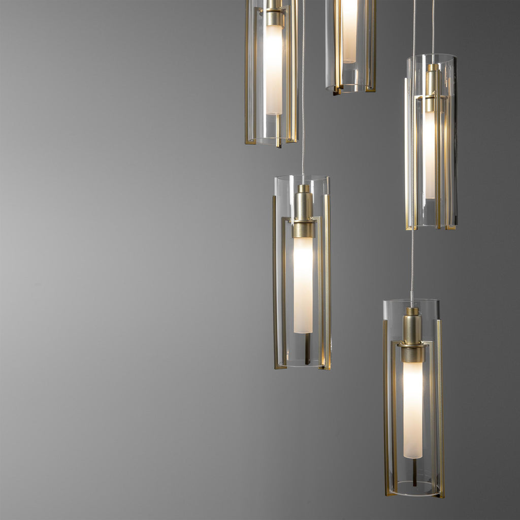 Hubbardton Forge Exos Glass 5-Light Pendant