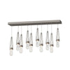 Hubbardton Forge Dark Smoke Clear Bubble Glass (Yg) Link 10-Light Blown Glass Pendant