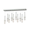 Hubbardton Forge Vintage Platinum Clear Bubble Glass (Yg) Link 10-Light Blown Glass Pendant