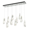 Hubbardton Forge Vintage Platinum Crystal Luma 10-Light Large Crystal Pendant