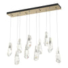 Hubbardton Forge Soft Gold Crystal Luma 10-Light Large Crystal Pendant