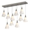 Hubbardton Forge Dark Smoke Spun Frost (Sh) Mobius 10-Light Pendant