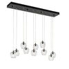 Hubbardton Forge Black Clear Glass (Zm) Ume 10-Light Pendant