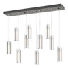 Hubbardton Forge Dark Smoke Opal Glass (Gg) Exos Glass 10-Light Pendant