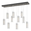 Hubbardton Forge Natural Iron Opal Glass (Gg) Exos Glass 10-Light Pendant