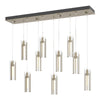 Hubbardton Forge Soft Gold Clear Glass (Zm) Exos Glass 10-Light Pendant