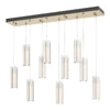 Hubbardton Forge Modern Brass Opal Glass (Gg) Exos Glass 10-Light Pendant