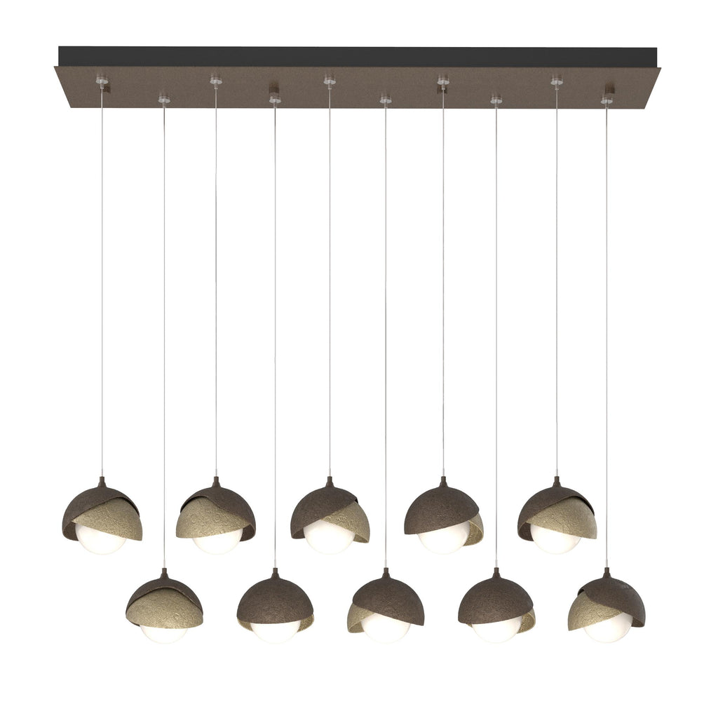 Hubbardton Forge Brooklyn 10-Light Double Shade Pendant