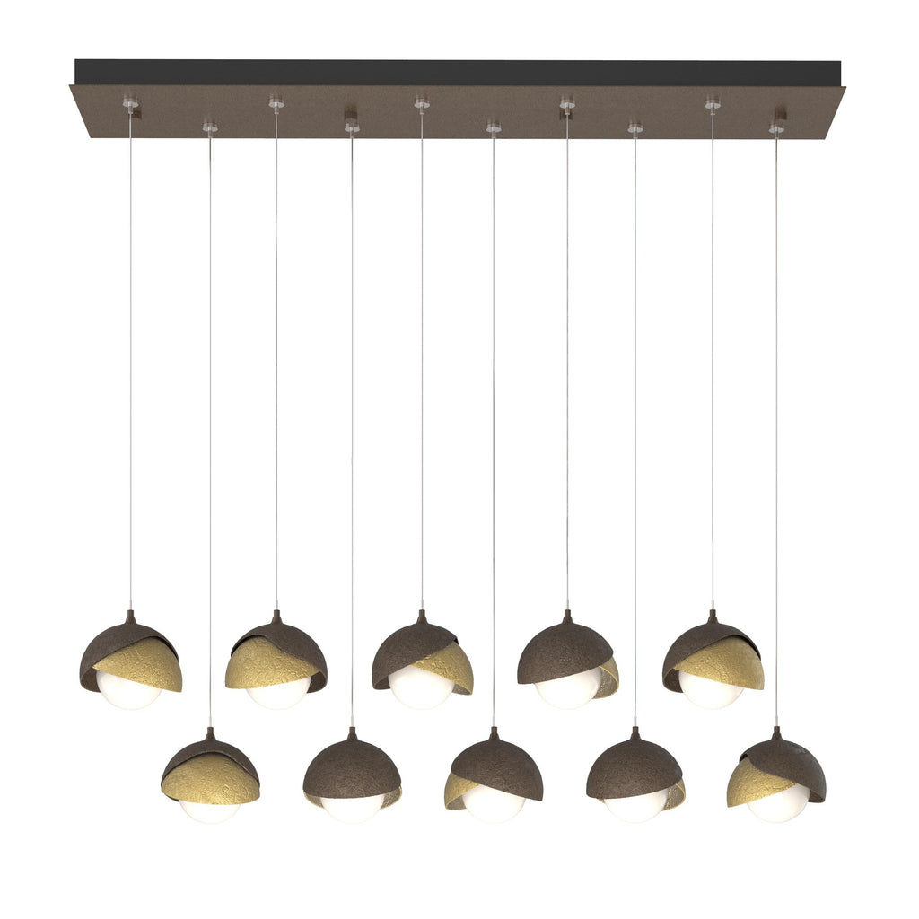 Hubbardton Forge Brooklyn 10-Light Double Shade Pendant