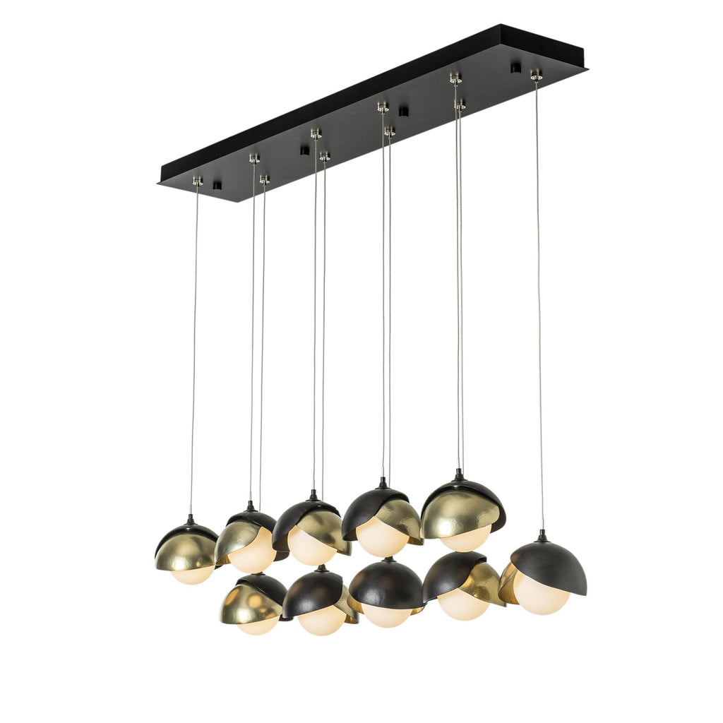 Hubbardton Forge Brooklyn 10-Light Double Shade Pendant